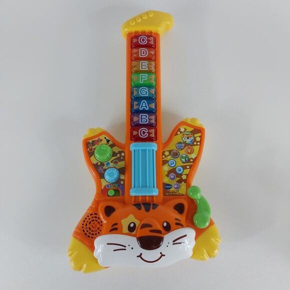 VTech Zoo Jamz Tiger Rock Guitar, Orange‎ - Tested - Picture 1 of 7